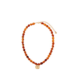 Mint Velvet Amber Beaded Charm Necklace